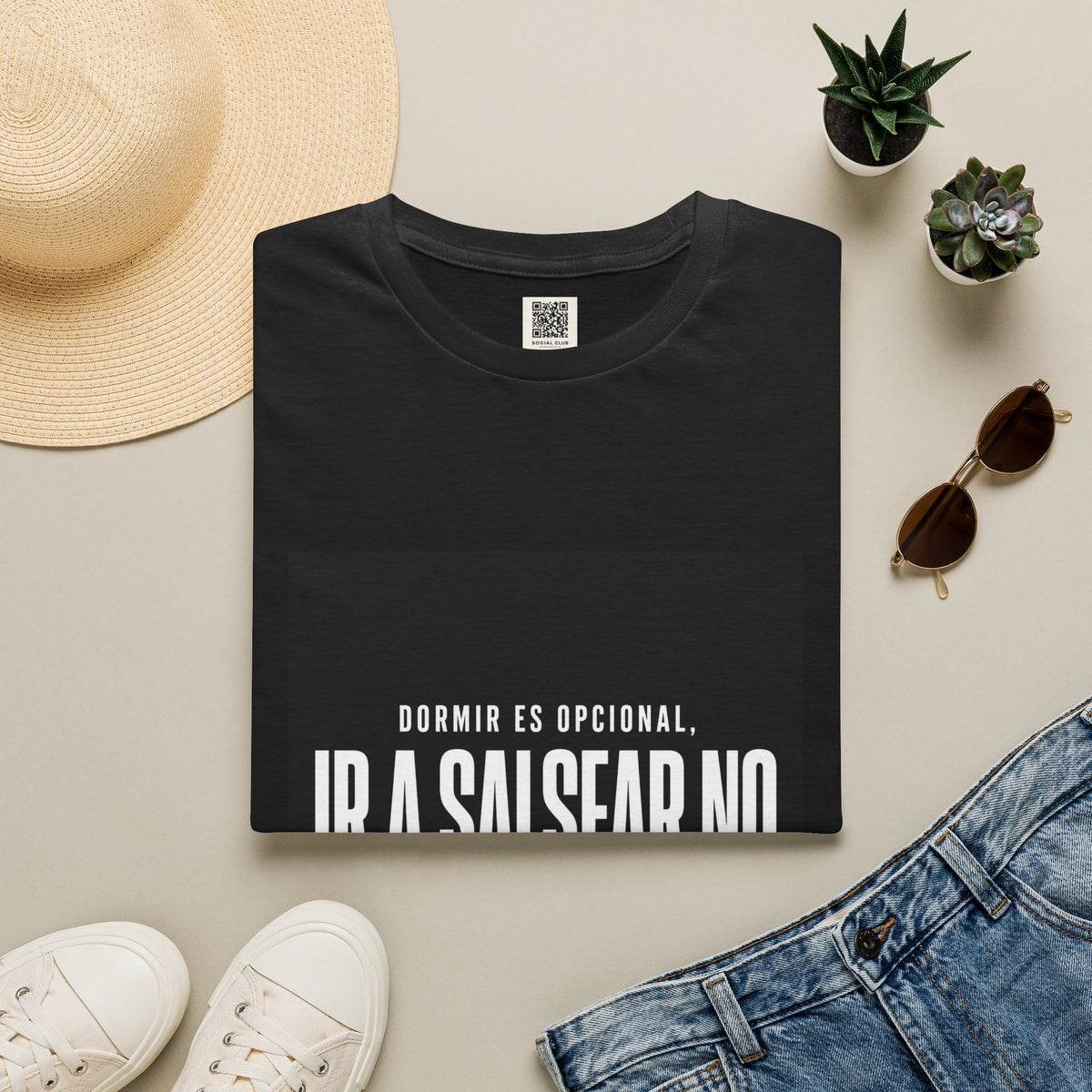 T-Shirt — "Dormir es opcional, Ir a salsear no" Spanish Salsa Dance Tee
