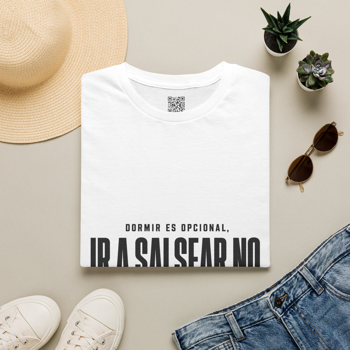 T-Shirt — "Dormir es opcional, Ir a salsear no" Spanish Salsa Dance Tee
