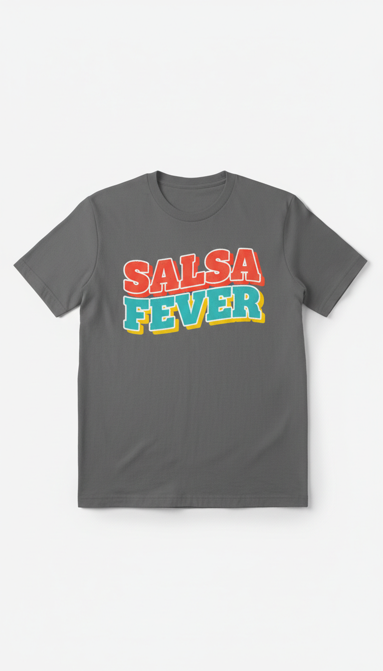 Graphic salsa phrase t-shirt