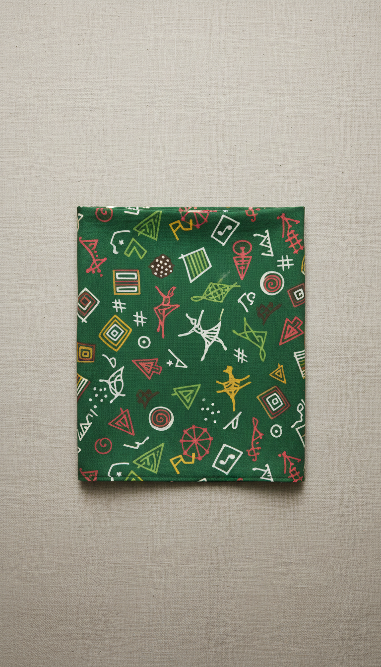 Dance Studio Green Pattern Bandana