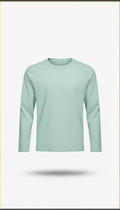 Cool mint long-sleeve shirt